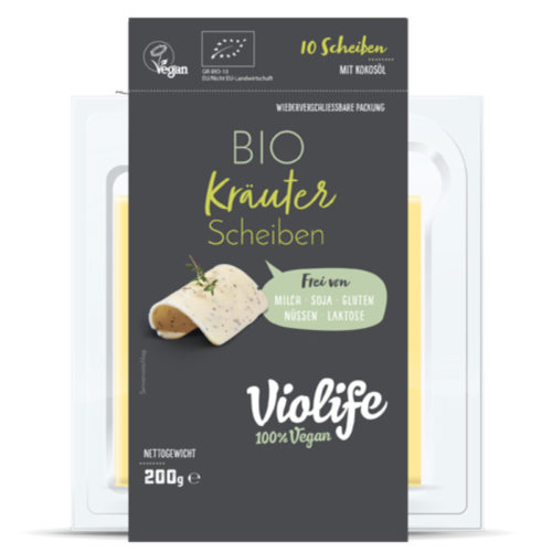 Fromage bio aux herbes en tranches Violife
