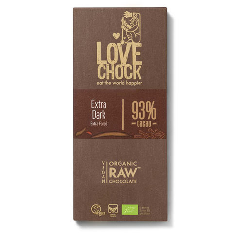 Tablette chocolat Extra dark 93 % Lovechock