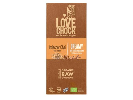 Tablette chocolat Creamy Indischer chai Lovechock