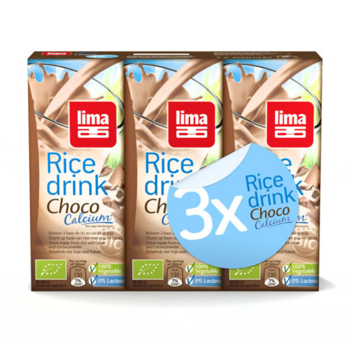 Drink au riz chocolat avec calcium bio